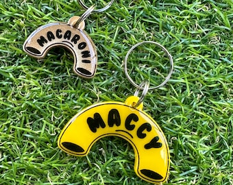 Custom Personalised Macaroni Pet Tag