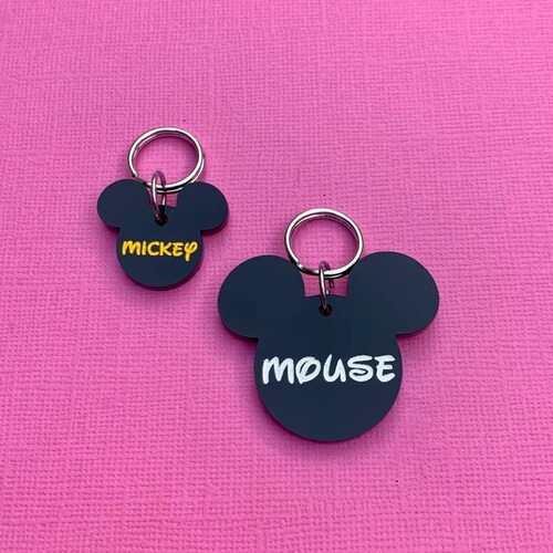 Minnie Polka Dot Pet Tag / Minnie Mouse / Disney Dog Tag / Pet Etsy