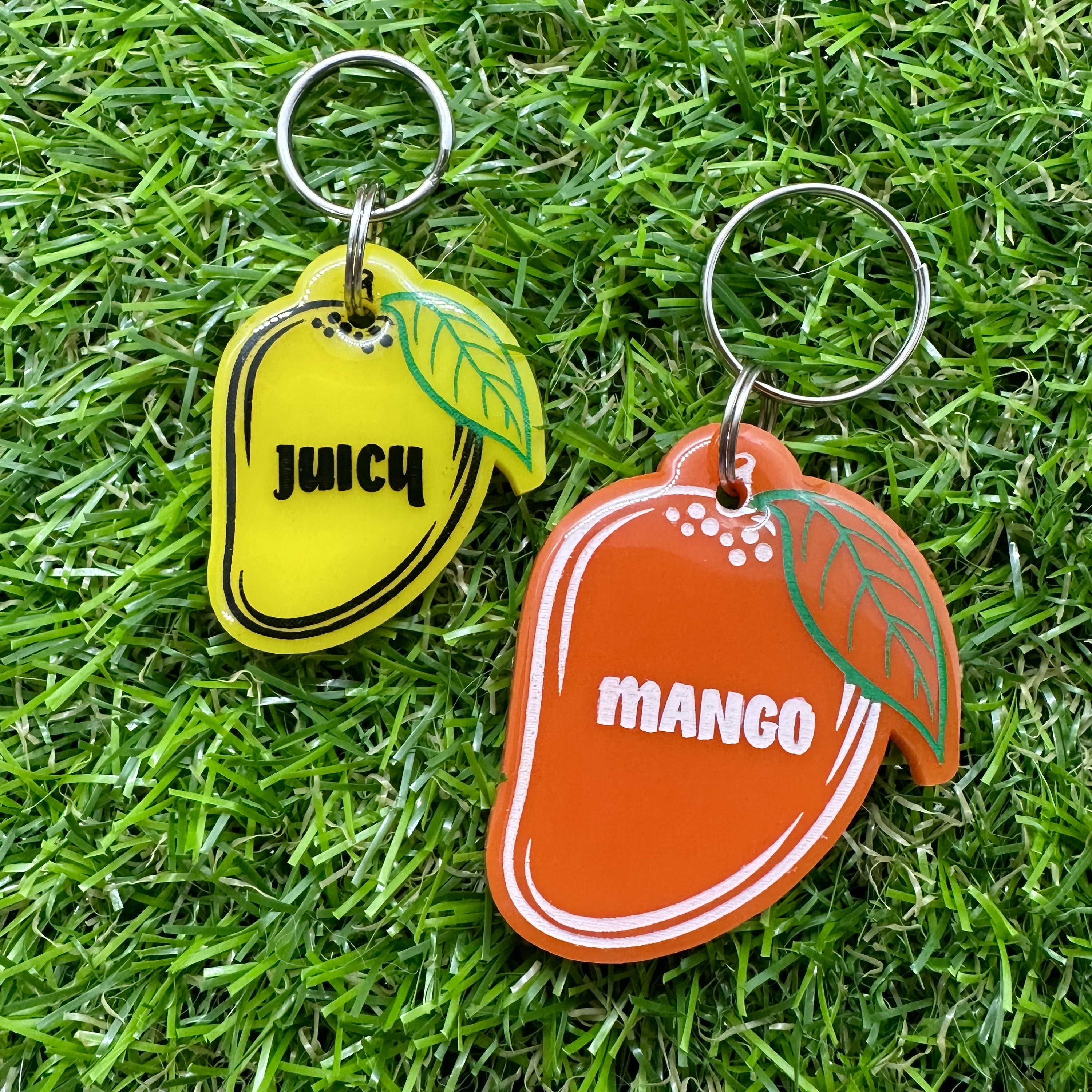 Custom Personalised Mango Pet Tag