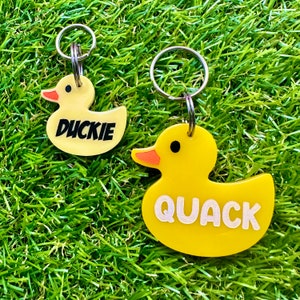 Custom Personalised Duck Pet Tag
