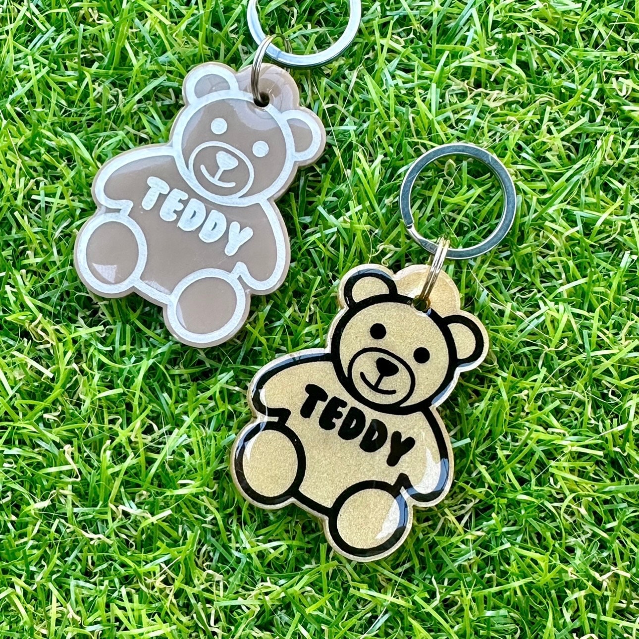Tag Bea Custom Personalised Teddy Bear Pet Tag - Etsy Australia