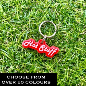Mini Hot Stuff Collar Tag Charm