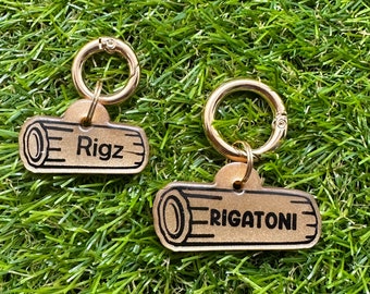 Custom Personalised Rigatoni Pet Tag