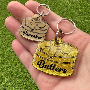 Personalisierte Pfannkuchen-Haustiermarke