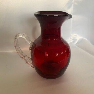 1960/61 Husted Blenko Ruby Red Pitcher