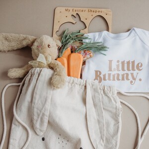 Little Bunny Baby Easter Sleepsuit Babies First Easter Babygrow, Vest For Boy, For Girl, Newborn My 1st Easter E02B image 6