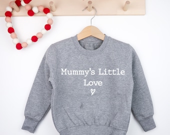 Mummy’s Little Love - Toddler Mothers Day Jumper | Mothers Day Gift From Kids | Children’s Outfit Boys, Girls | Present For Mum