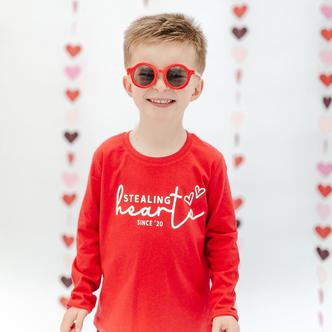 Stealing Hearts Toddler Valentines T Shirt Valentines Top for Kids, for