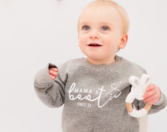 Mamas Little Bestie - Toddler Mothers Day Jumper | Mothers Day Gift From Kids | Children’s Outfit Boys, Girls | Present For Mum