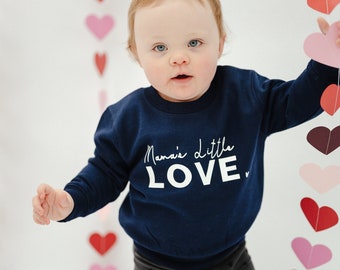 Mama’s Little Love - Toddler Valentines Jumper | Valentines Day Sweatshirt | Outfit For Boys, Girls | Children's Valentines Gift | V12J