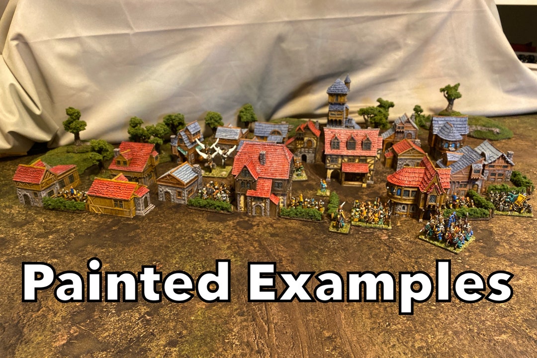 10mm Terrain Fantasy Village and City Buildings: Leichheim - Etsy