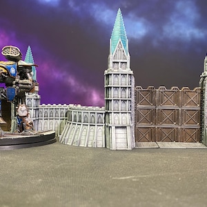 Imperial Fortress - GrimDark Terrain: usable with Adeptus Titanicus, BattleTech or Epic 40k