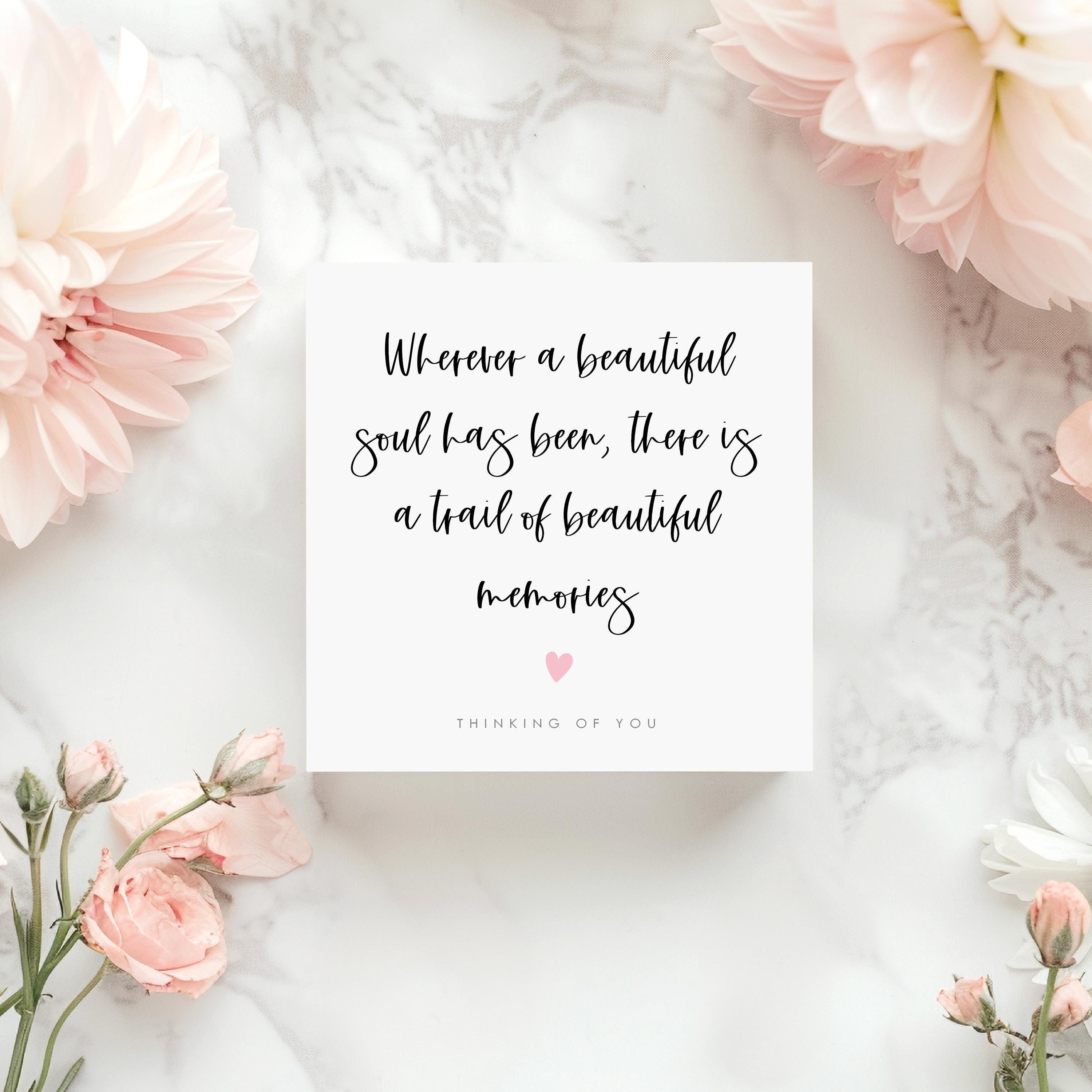 【ラプンツェル様用】MEMORIES OF A LOST SOUL Personalised Sympathy Card, Bereavement Card, Beautiful Soul
