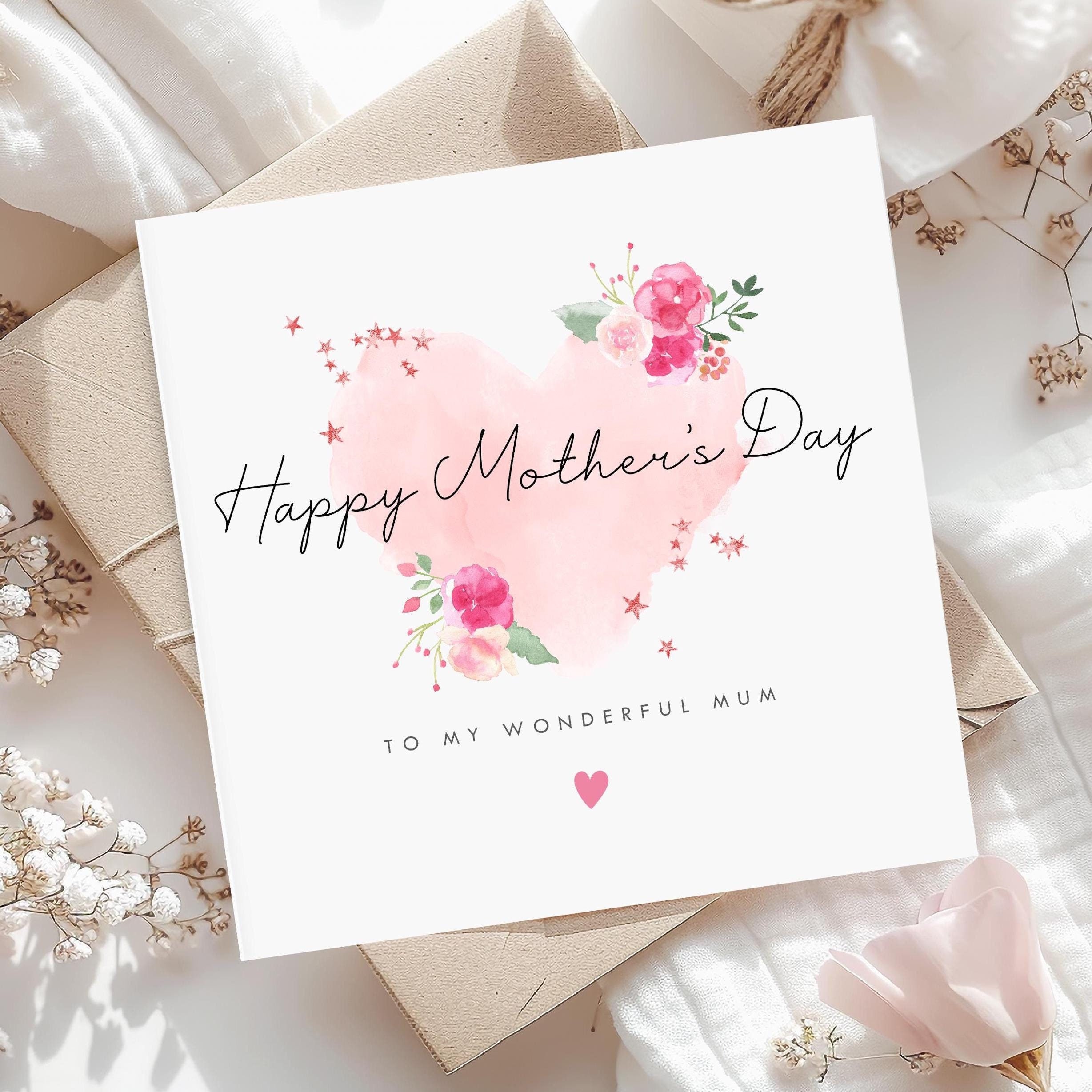 Joyful Home Stempel „Happy Mother's Day You Are More Than Mom“ – Gummi-Stempel Für Karten, 11x16 Cm