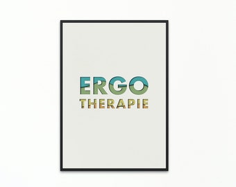 Ergotherapie Kunstdruck, Ergotherapie Geschenk (PDF)