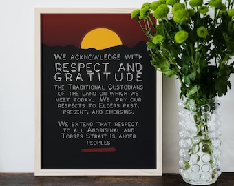 Bestätigung des Landes Poster, Kunst der Aborigines (PDF, PNG)
