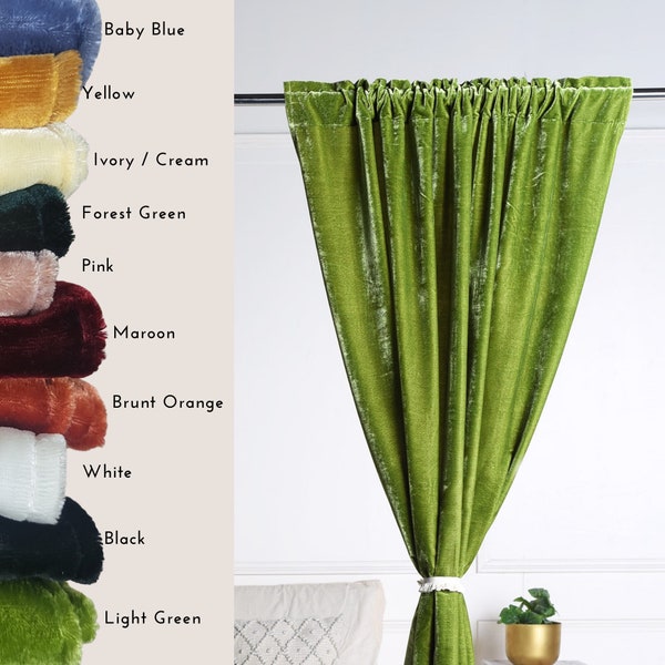Velvet Curtain Etsy