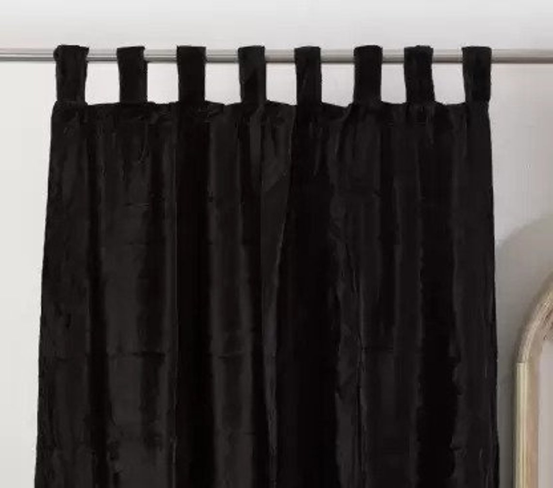 Velvet Curtains Panels Boho Curtain Bohemian Window Curtain Etsy