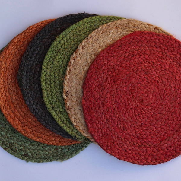 Braided Placemats Round Etsy