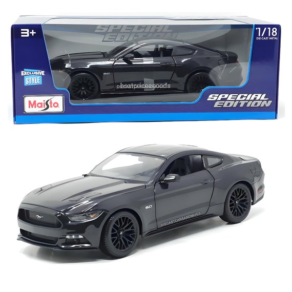 Maisto 1 18 2015 Black Ford Mustang GT Diecast Car Model Etsy