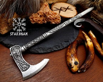 Pic à cheveux viking Hache - baton à cheveux - accessoire de cheveux - accessoire pour GN guerrière