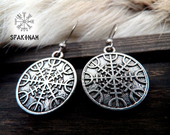 Viking earrings - dangling earrings - Aegishjalmr - Nordic - Celtic - Celtic - warrior - jewelry - Nordic jewelry