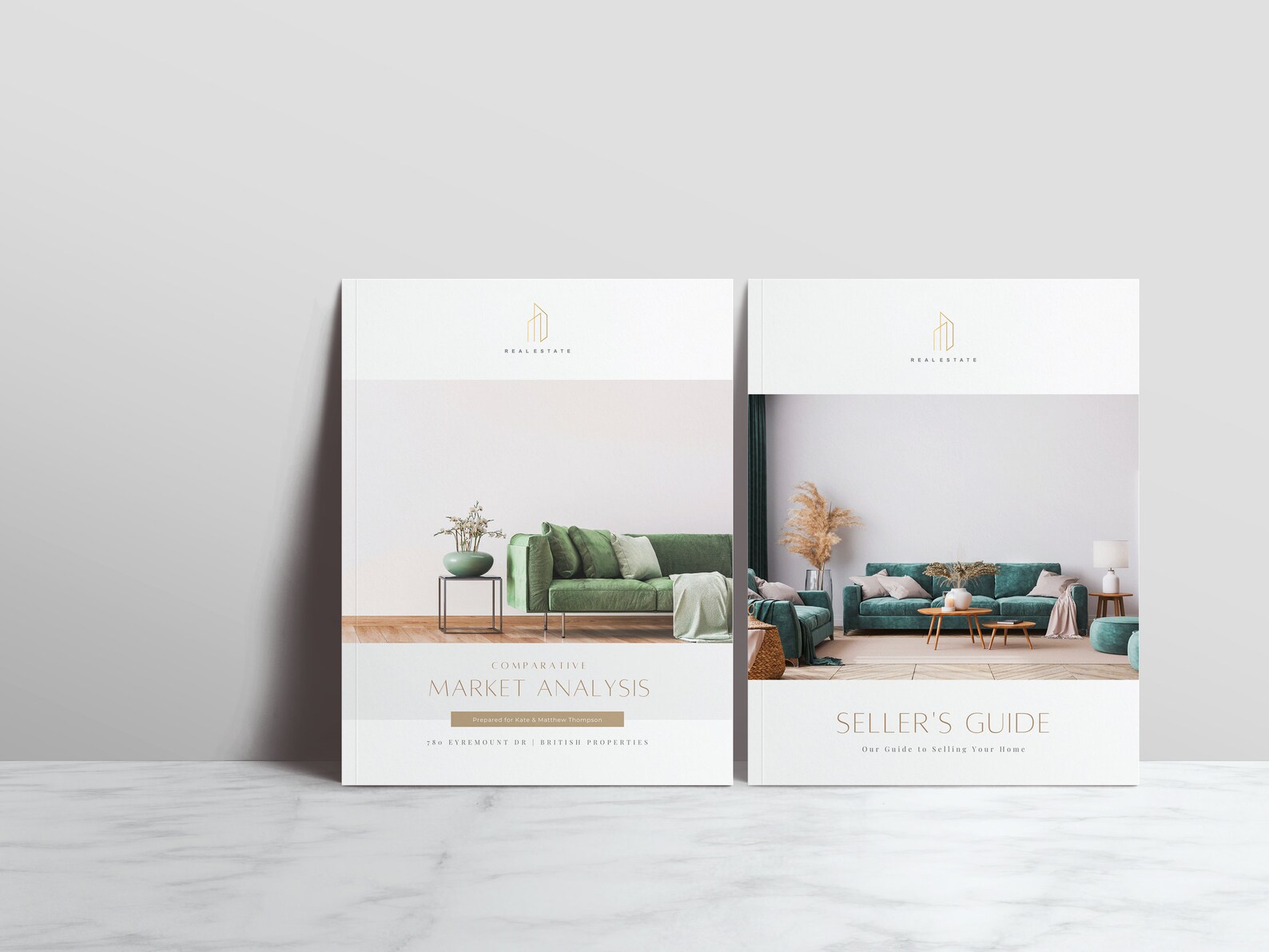 Harper Real Estate CMA and Seller's Guide Canva Brochure Etsy