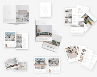 Harper Real Estate Marketing Templates: Seller's Guide, Feature Sheet (Digital Download)