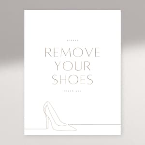 Please Remove Your Shoes Sign Template | Realtor Templates | Open House Sign