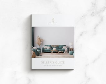 Harper Real Estate Seller's Guide Template | Realtor Listing Presentation Canva | Home Sellers Guide | Real Estate Brochure Editable