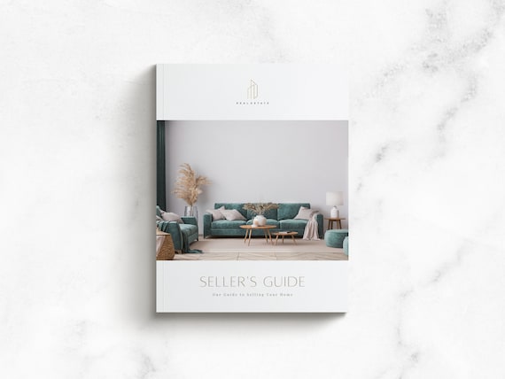 Harper Real Estate Seller's Guide: Realtor Marketing Template (Canva Editable)
