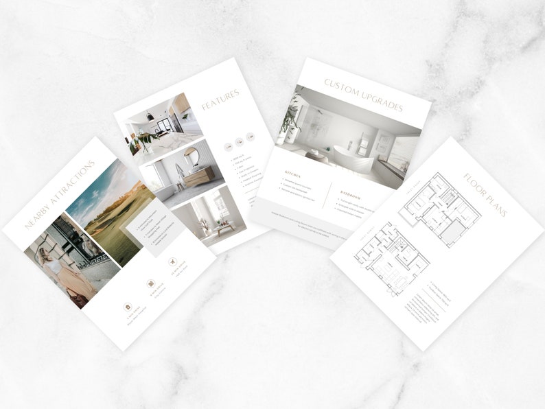 Harper Real Estate 8.5 X 11 Feature Sheet Insert Flyer Home Etsy