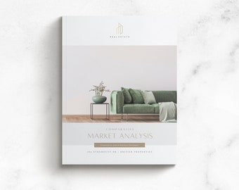 CMA Template Canva | Real Estate CMA Report for Realtors | Comparable Market Analysis Brochure