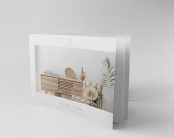 Harper Real Estate Buyer's Guide — Landscape Format | Canva Realtor Template (Digital Download)