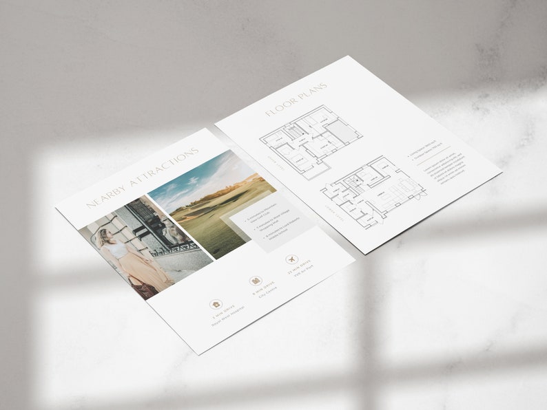 Harper Real Estate 8.5 X 11 Feature Sheet Insert Flyer Home Etsy