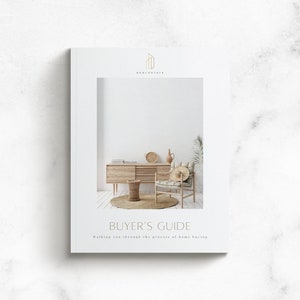 Harper Real Estate Buyer’s Guide, Home Buying Process Template, Realtor Marketing Tool, Buyer Brochure Checklist, Canva Editable Printable