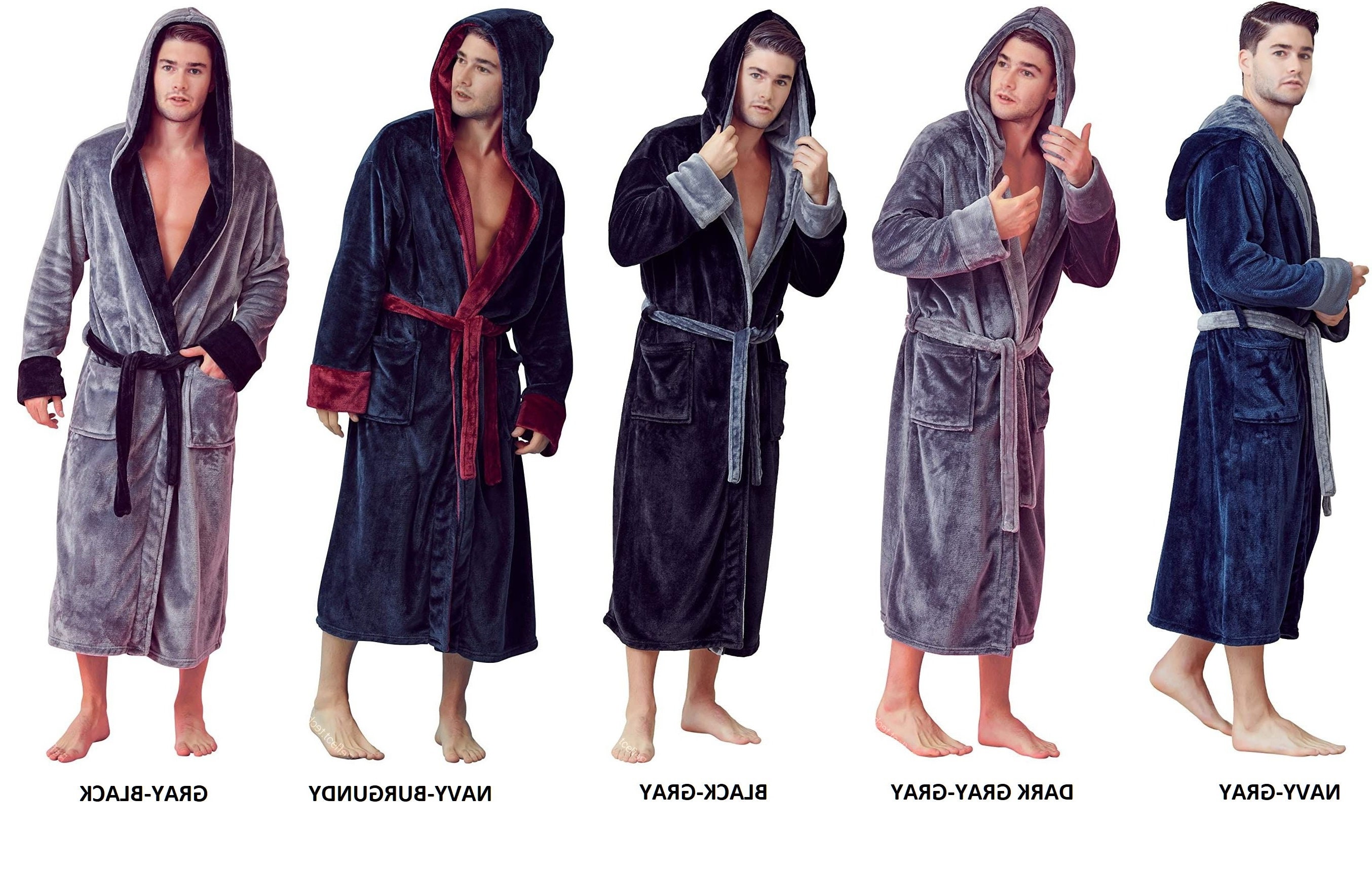 MENS BATHROBE, Fleece Bathrobe, Embroidered Bathrobe, PERSONALIZED Long