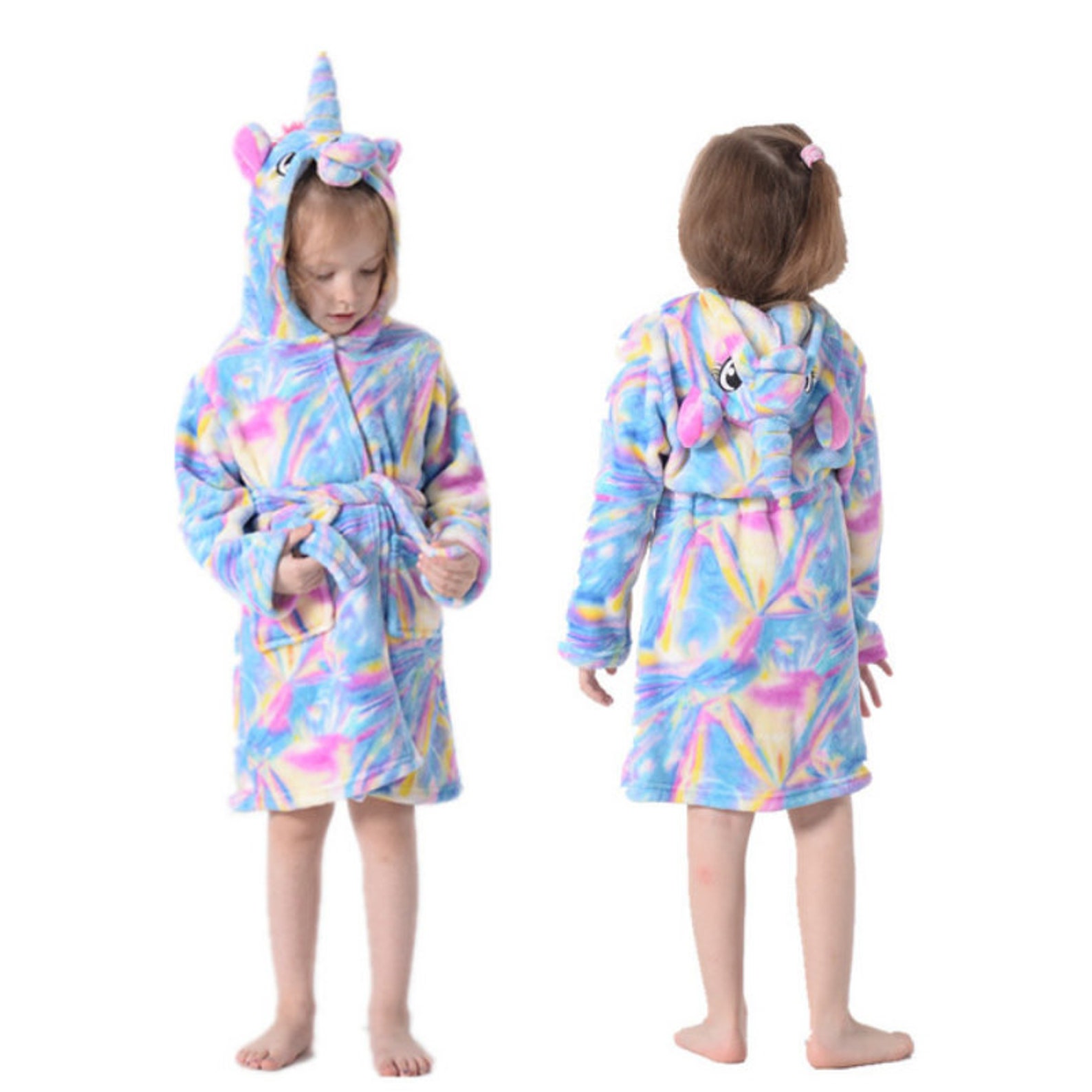 UNICORN ROBE, KIDS Fluffy Unicorn Kids Pajamas Robes, Unicorn Robes