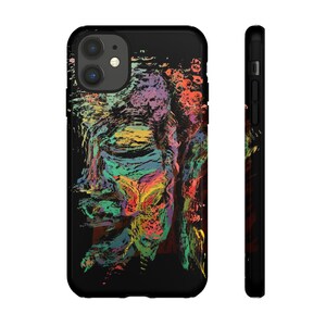 Abstract Art Tough Phone Case: Dual Layer Protection
