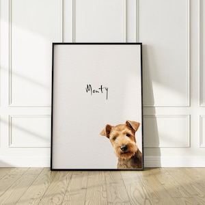 Lakeland Terrier dog print, dog print, fine art dog print, Lakeland Terrier gift, Lakeland Terrier print, Lakeland Terrier wall art