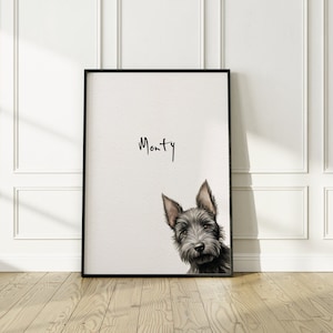 Scottish Terrier dog print, dog print, fine art dog print, Scottish Terrier gift, Scottish Terrier print, Scottish Terrier wall art