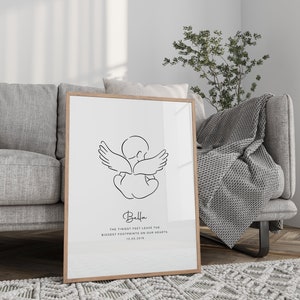 Personalised Angel Baby Feet Keepsake, Stillborn Baby, Miscarriage Memorial, Miscarriage Memories, Baby Angel, Baby Loss