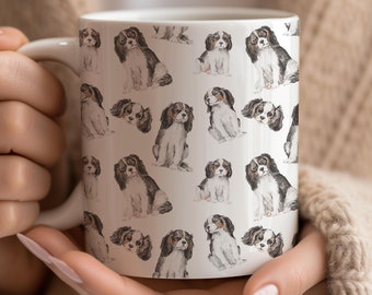 Cavalier King Charles Spaniel Coffee Mug, Watercolor Mug, Cavalier Spaniel Gift, Cavalier Mug, Christmas Gift, Dog Mug, King Charle Gift