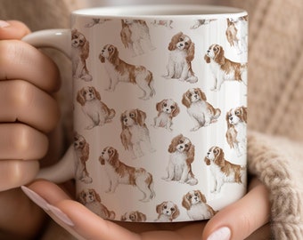 Cavalier King Charles Spaniel Coffee Mug, Watercolor Mug, Cavalier Spaniel Gift, Cavalier Mug, Christmas Gift, Dog Mug, King Charle Gift
