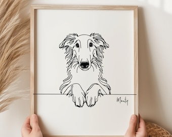 ボルゾイ犬 1894年 絵画 | ファインアートプリント - Etsy 日本