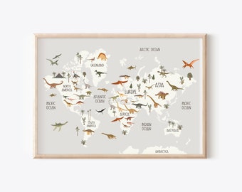 Dinosaur Prints, Dinosaur Nursery Prints, Nursery Decor, Boys Bedroom Decor, Dinosaur Decor, Dinosaur Wall Art, Dinosaur Gifts, Boys Prints