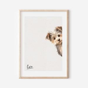 Morkie print, dog drawing print, fine art dog print, Morkie gift, Morkie print, Morkie wall art, Morkie print, Dog portrait, Pet portrait