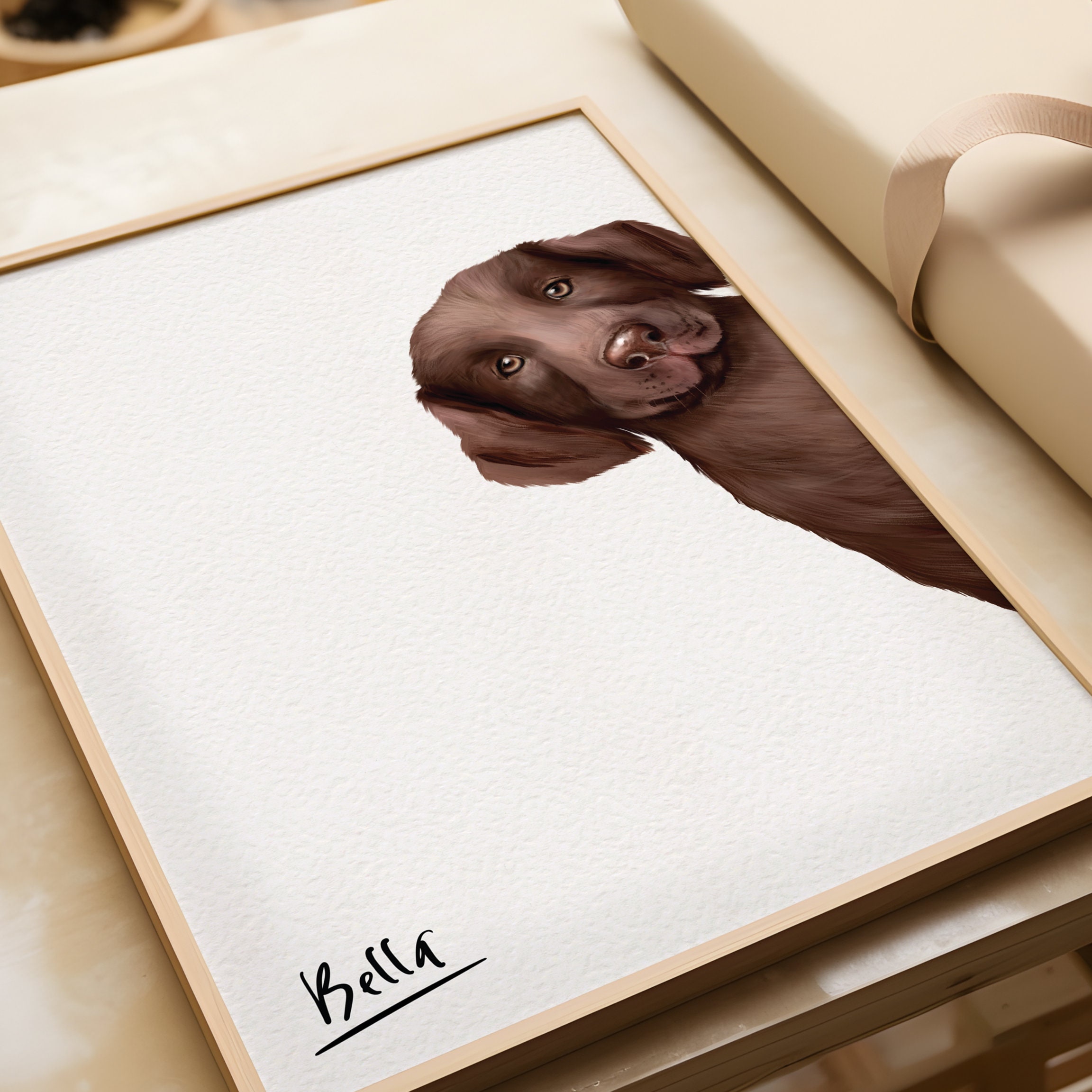 Labrador Dog Print, Dog Drawing Print, Fine Art Dog Print, Black ...