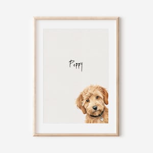 Impresión de perro Goldendoodle, impresión de perro, impresión de perro de bellas artes, regalo Goldendoodle, impresión Goldendoodle, arte de pared Goldendoodle, impresión Goldendoodle