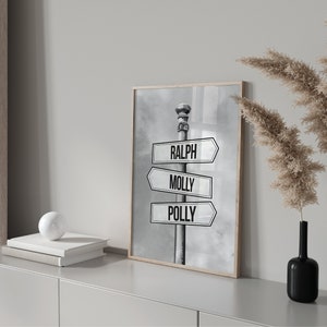 Personalized Street Sign, Digital File, Wall Art, Personalized Canvas ...